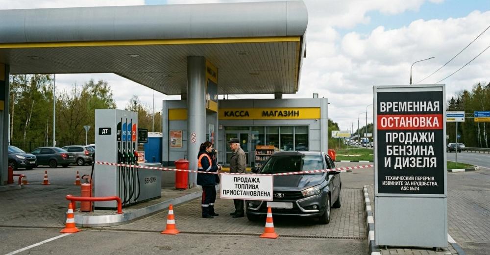 Временная остановка продажи бензина и дизеля для гражданского населения в Крыму