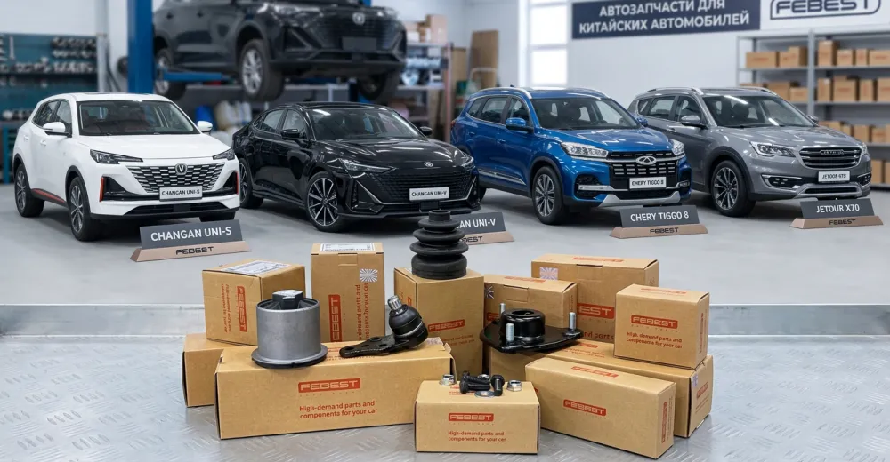 В июльском обновлении каталога FEBEST появились новые компоненты для CHANGAN и CHERY 