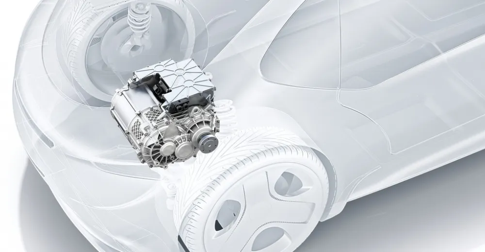 Bosch e-axle работает по принципу «все в одном»