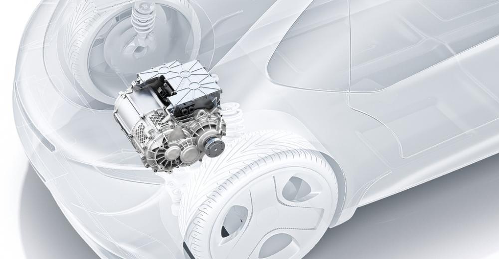 Bosch e-axle работает по принципу «все в одном»