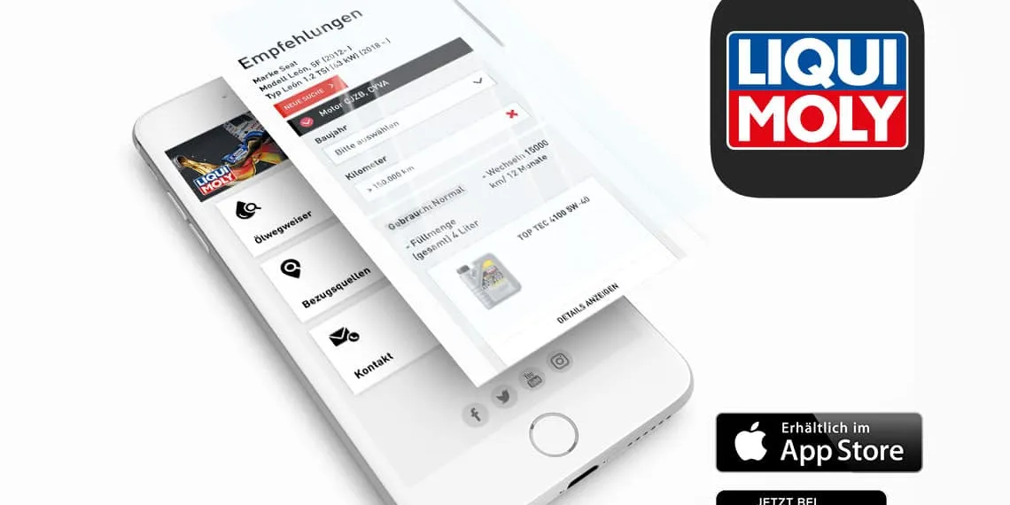 Приложение LIQUI MOLY поможет с выбором масла
