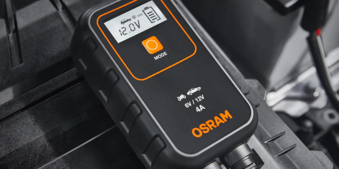Зарядные устройства Osram для всех типов современных автомобильных аккумуляторов