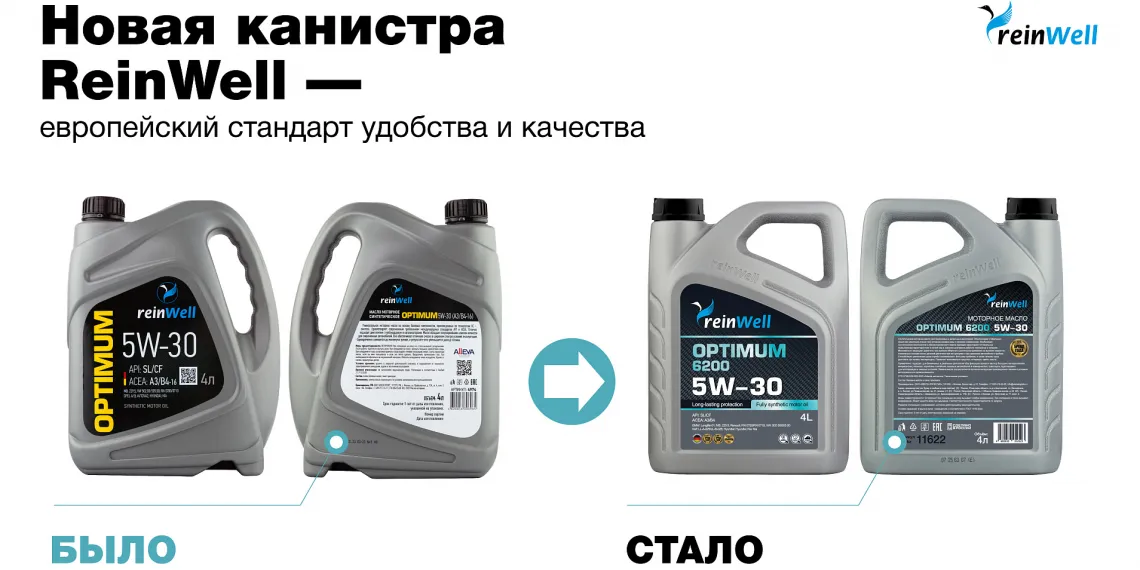 Новый дизайн масел reinWell
