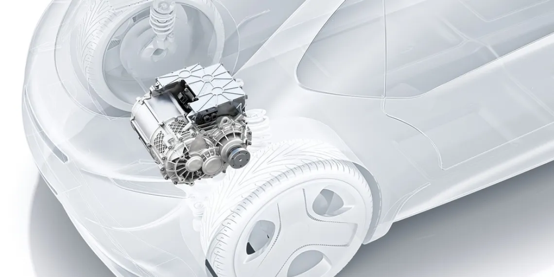 Bosch e-axle работает по принципу «все в одном»